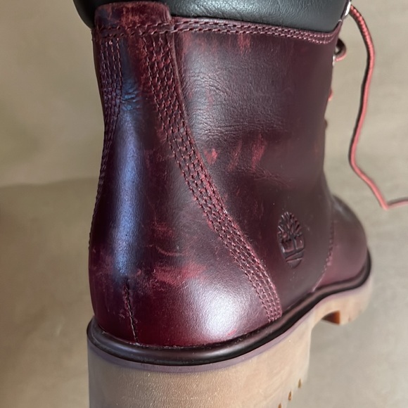 Timberland Womens Jayne 6-Inch Waterproof Burgundy Boot - 7 - Picture 10 of 13